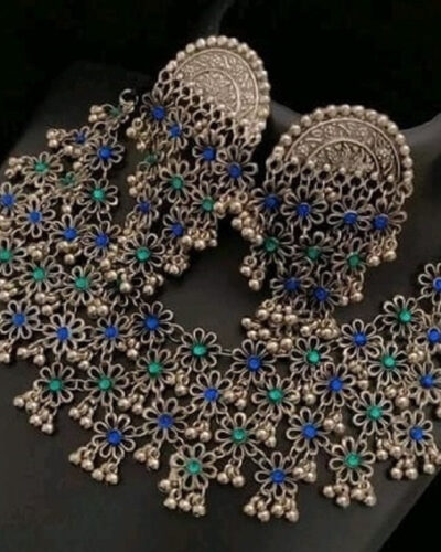 Zinc Silver Silver Jewel Set (Pack of 1)