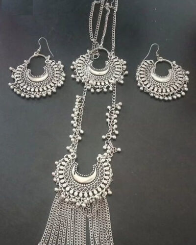 Alloy Silver Jewel Set (Pack of 1)