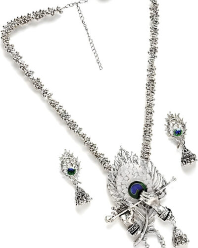 Alloy Silver Jewel Set (Pack of 1)