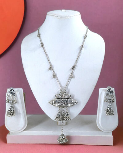 Oxidised Silver Silver Jewel Set (Pack of 3)