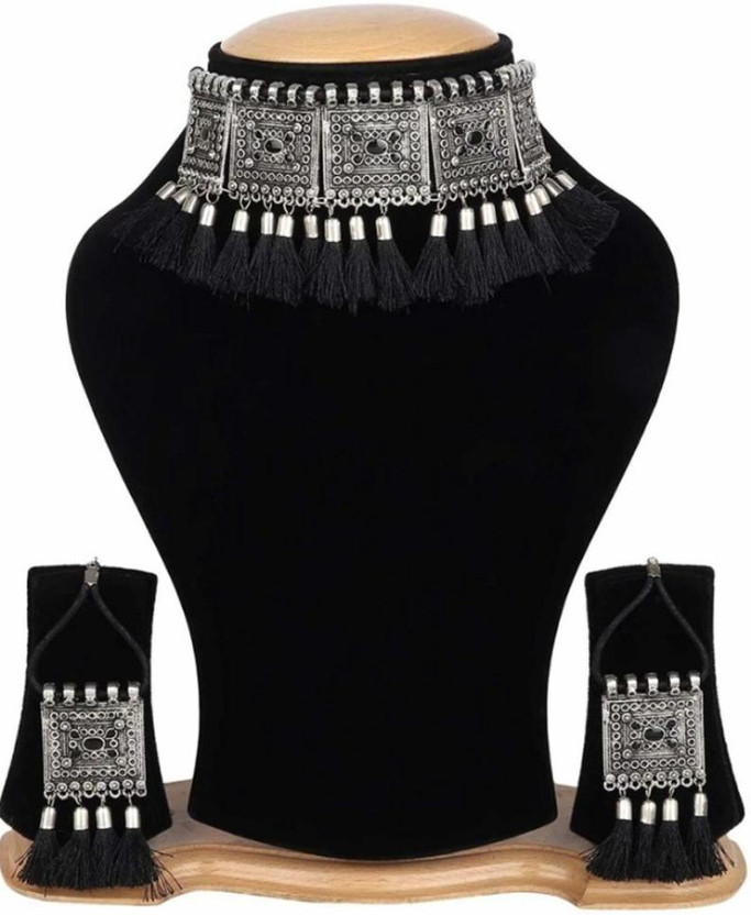 Alloy Black Silver Black Jewel Set (Pack of 1)