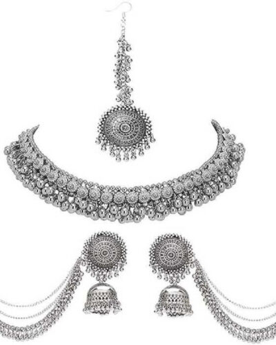 Oxidised Silver Silver Silver Jewel Set (Pack of 2)