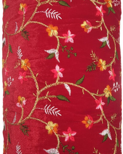 Unstitched Velvet Blouse Material Embroidered