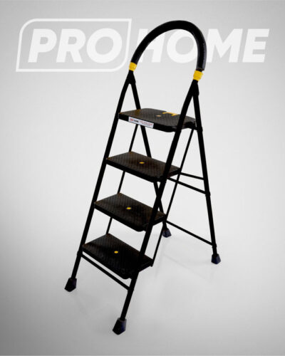 ProHome 4 Step Eco Steel Ladder for Home and Anti Skid shoes Steel Ladder(With Platform) Steel Ladder (With Platform)