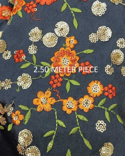 Unstitched Silk Blend Multipurpose Running Fabric Embroidered