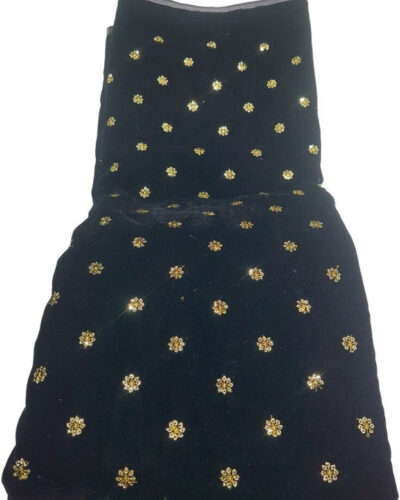 Unstitched Velvet Multi-purpose Fabric Embellished
