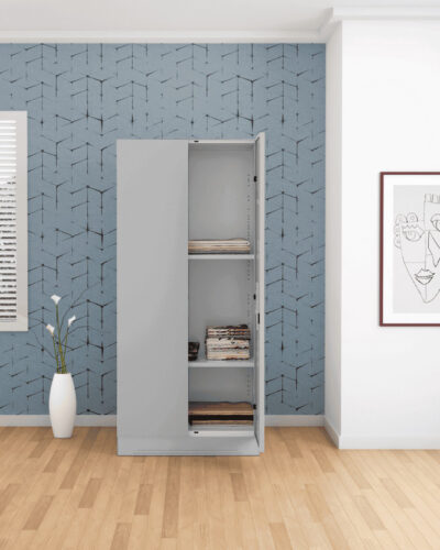 Godrej Interio Slimline 2 Door with 2 shelves Metal Almirah (Finish Color - Body & Door: Royal Ivory, Knock Down)