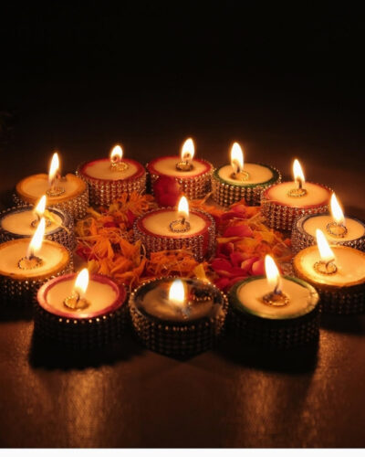 SDMGIFTS DDC Candle (Multicolor, Pack of 12)