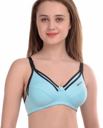 Women Maternity/Nursing Non Padded Bra (Blue)