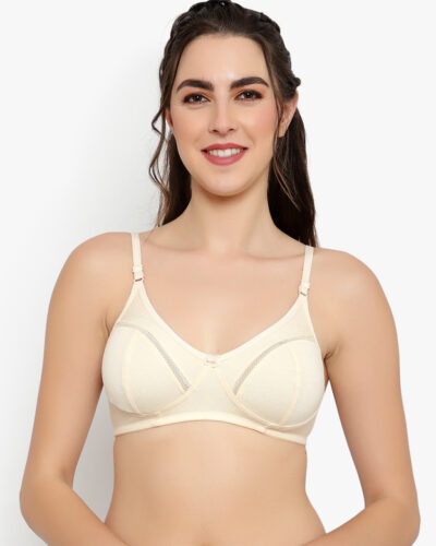 Women Full Coverage Non Padded Bra (Yellow)