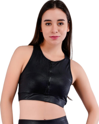 Women Sports Non Padded Bra (Black)