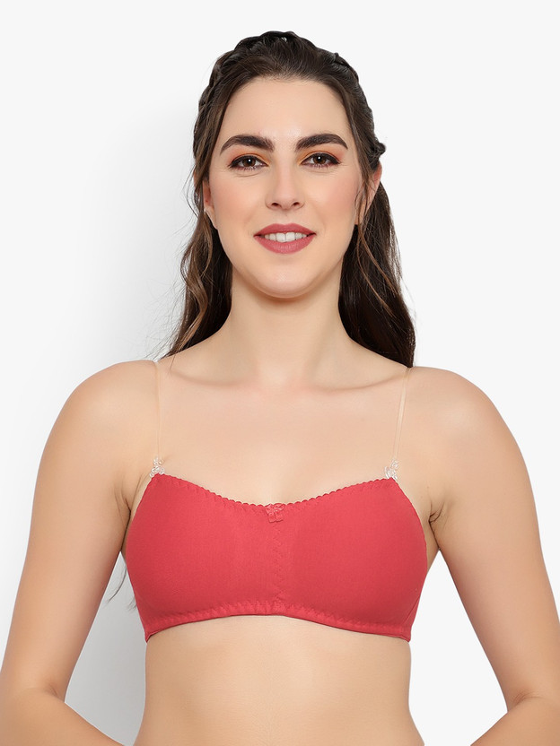 Women T-Shirt Non Padded Bra (Orange)