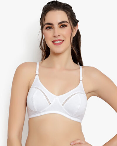 Women Full Coverage Non Padded Bra (White)