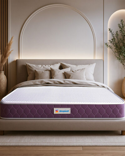 Sleepwell Orthopedic, Anti Microbial, Medium Firm Support 5 inch Single Memory Foam Mattress (L x W: 72 inch x 36 inch)
