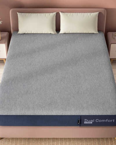 Wakefit Dual Comfort - Reversible Hard & Soft 4 inch Double High Resilience (HR) Foam Mattress (L x W: 72 inch x 48 inch)