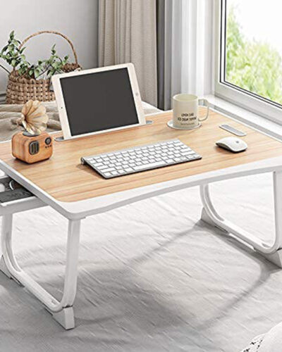 Flipkart Perfect Homes Studio Dorm Wood Portable Laptop Table (Finish Color - Brown, Pre Assembled)