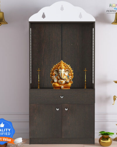 Flipkart Perfect Homes Aaradhya Engineered Wood Home Temple (Height: 148, Knock Down)