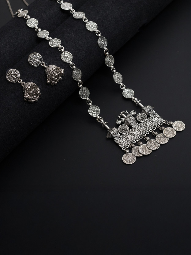 Oxidised Silver Silver Jewel Set (Pack of 2)