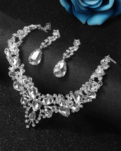 Alloy Silver Silver Jewel Set (Pack of 1)