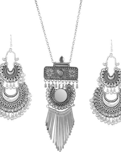 Brass Sterling Silver Silver Jewel Set (Pack of 1)