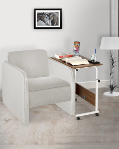 Flipkart Perfect Homes Studio Bunny Engineered Wood Side Table (Finish Color - Acacia Dark_Ivory, DIY(Do-It-Yourself))