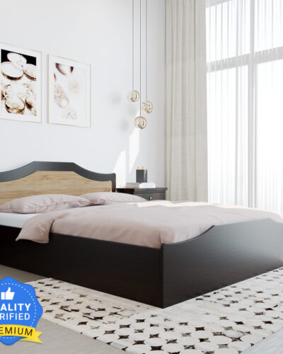 Nilkamal Willy Engineered Wood Queen Box Bed (Finish Color - New Wenge & Sonama Oak, Delivery Condition - Knock Down)