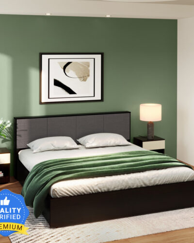 Godrej Interio Irene Engineered Wood Queen Box Bed (Finish Color - Colarain, Delivery Condition - Knock Down)