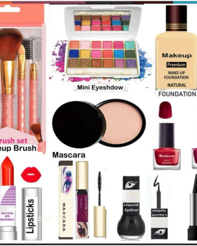 GLOW IT Set of 15 accessories for women and girls cosmetic kit (15 Items in the set)