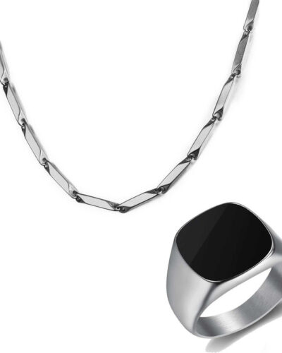 Stainless Steel Silver Silver Jewel Set (Pack of 1)