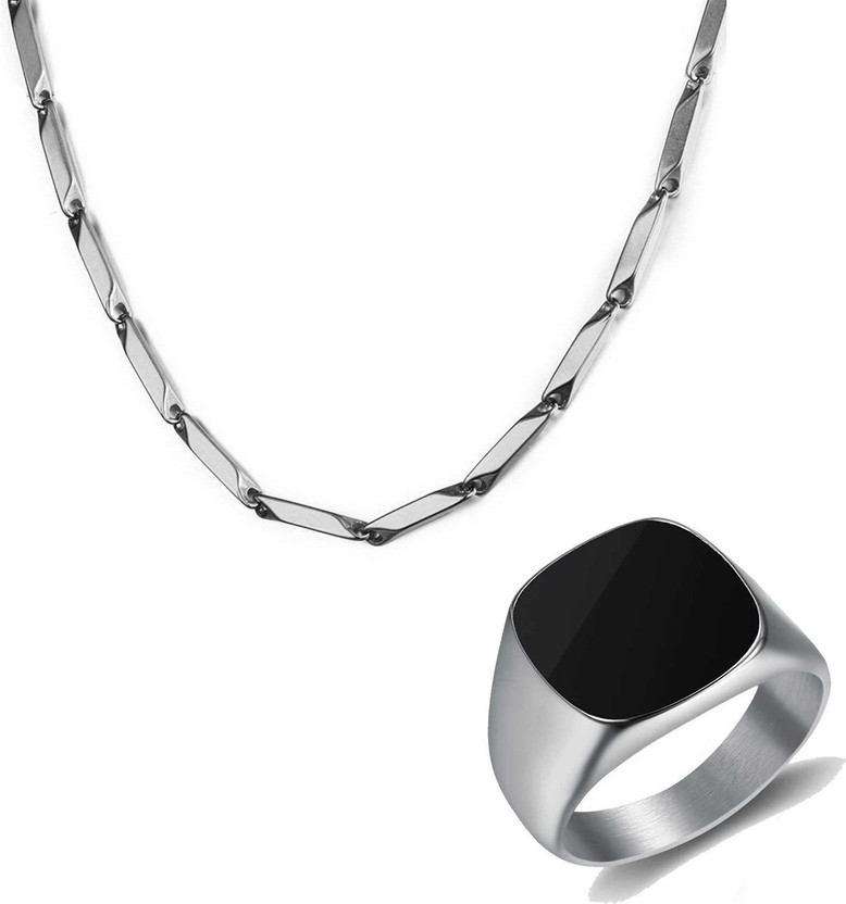 Stainless Steel Silver Silver Jewel Set (Pack of 1)
