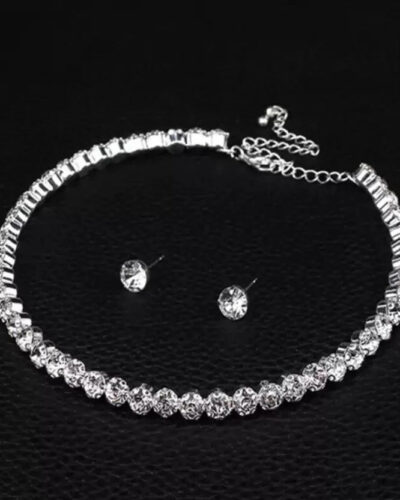 Alloy Silver Silver Jewel Set (Pack of 1)