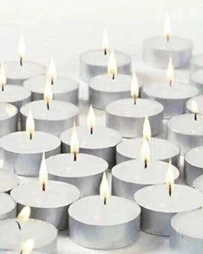 LAPAAS REtail Candle For Festival Decoration Diwali Decoration Tea Light Smokeless Tea Light Candle For Diwali Candle light Set Candle (White, Pack of 50)