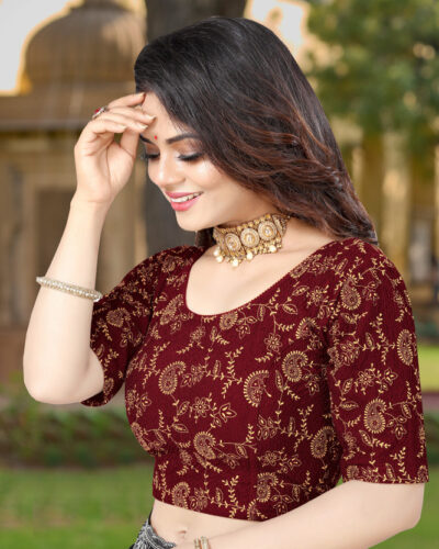 Round Neck Women Blouse